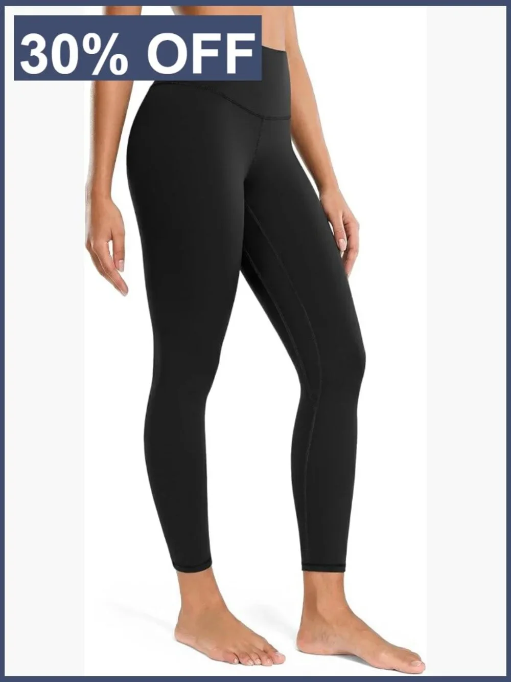 High Waisted Tummy Control Yoga Leggings 7/8 Length Ultra Soft